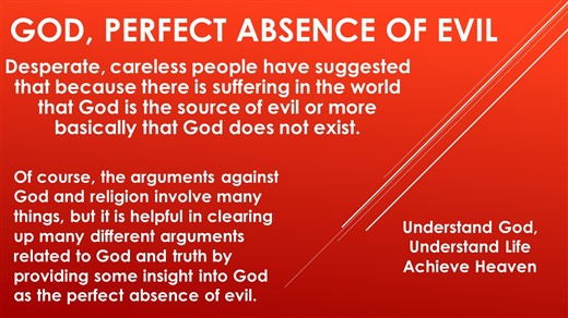 God Perfect Absence of Evil